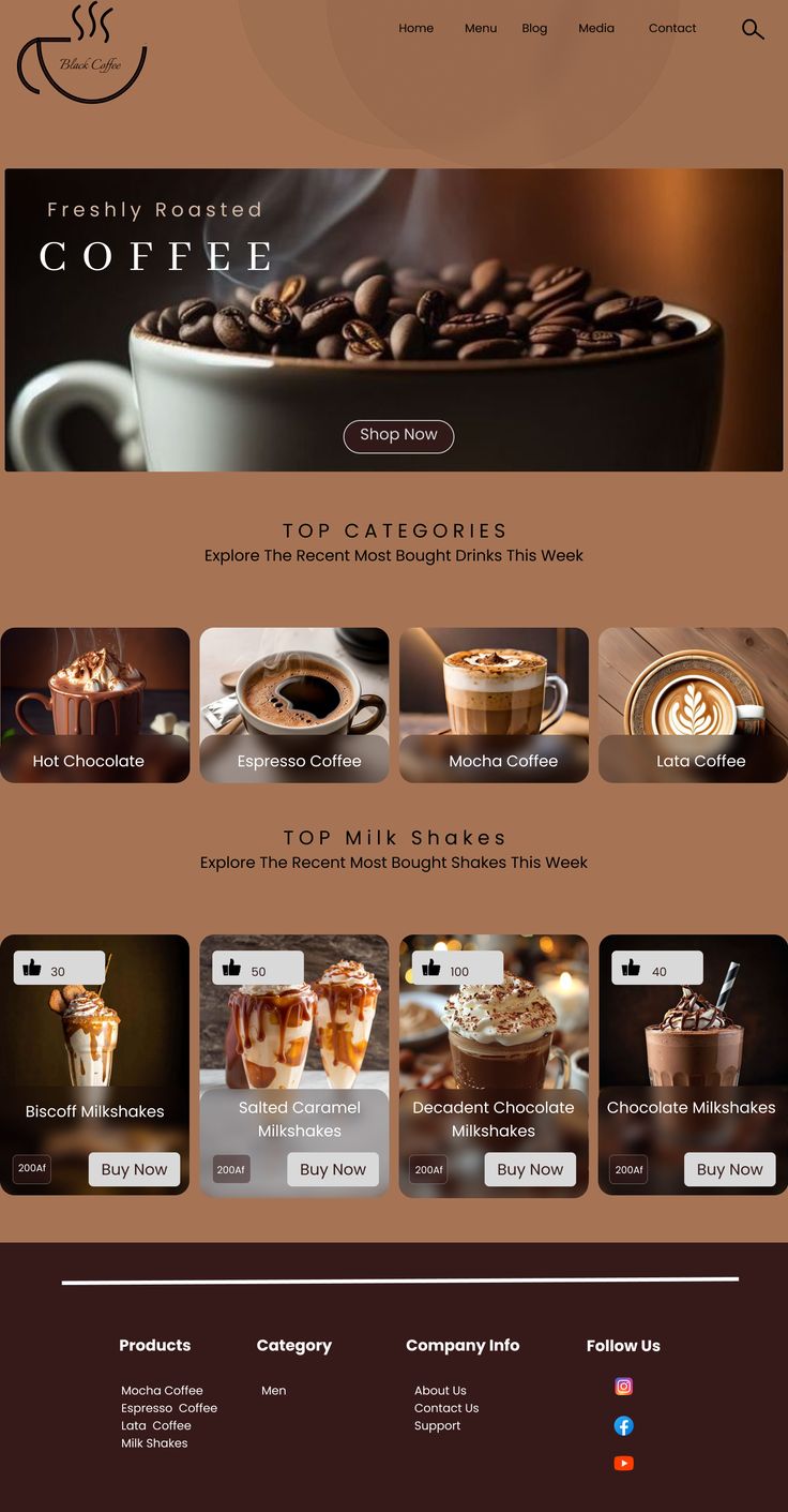 coffee ui site